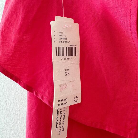 NWT Anthropologie Strapless Flounce A-Line Midi Dress Pink Rose Size XS - Picture 6 of 7